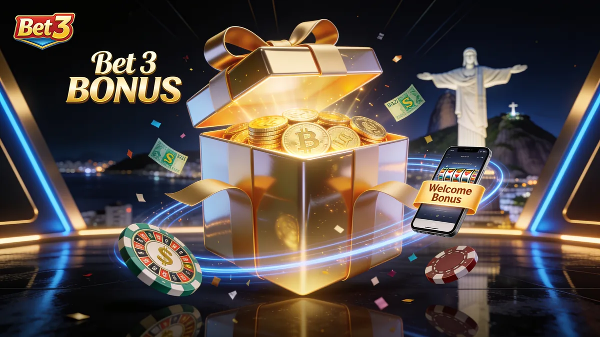 Bônus de cassino bet 3 para jogadores no Brasil